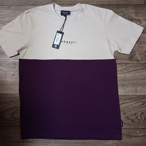 Men's Wine & Cream T-shirt